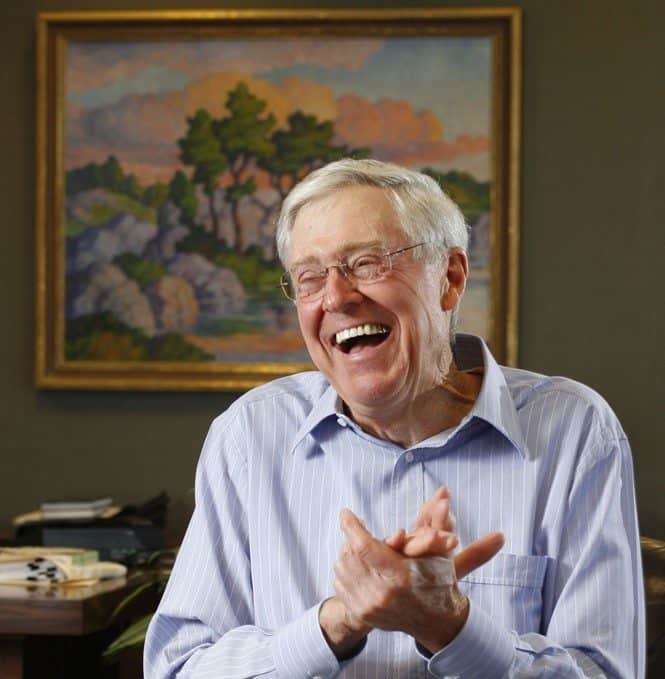 Charles Koch of Koch Industries speaks in 2007 about his book The Science of Success in Wichita, Kan.