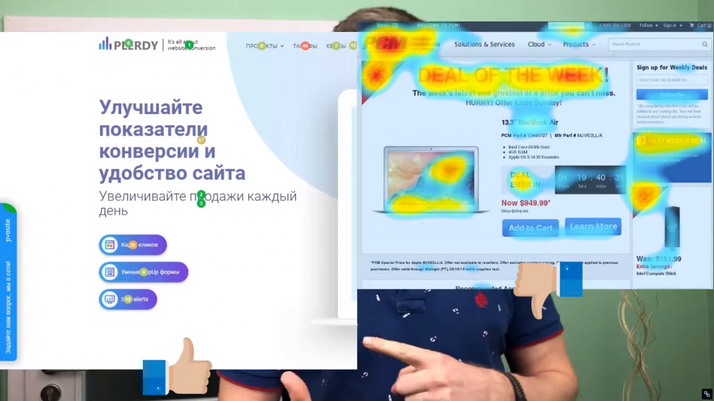 Тепловая карта кликов